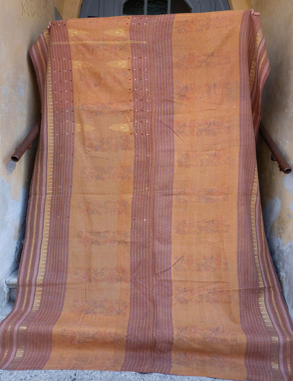 Indian kantha bedspread - 841