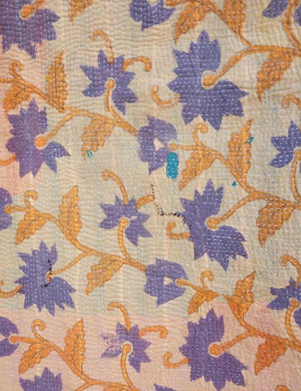 Indian kantha bedspread - 844