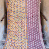 Indian kantha bedspread - 844