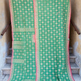 Indian kantha bedspread - 844