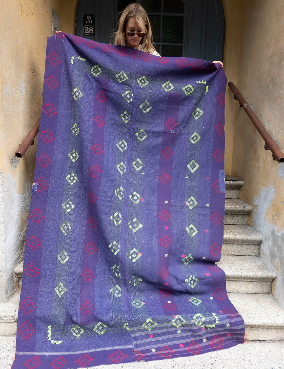 Indisk kantha sengetæppe - 854