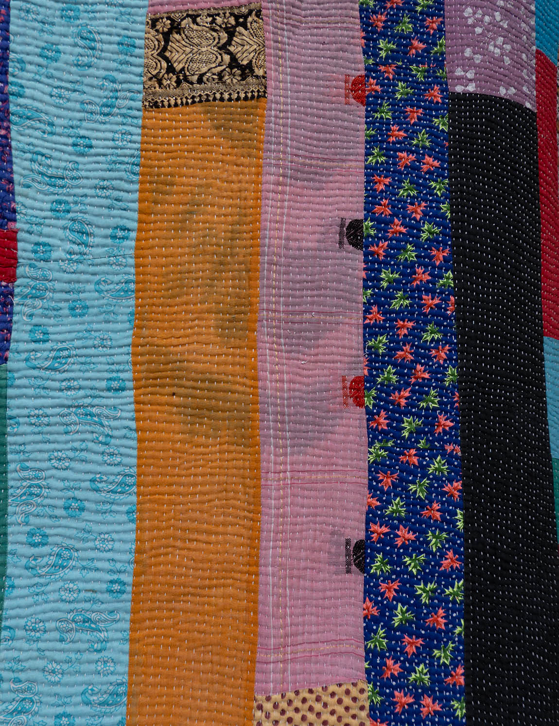 Indisk kantha sengetæppe - 855