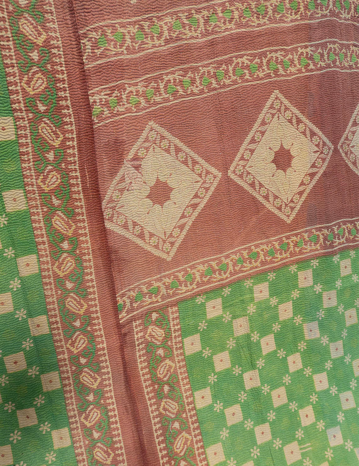 Indisk kantha sengetæppe - 858
