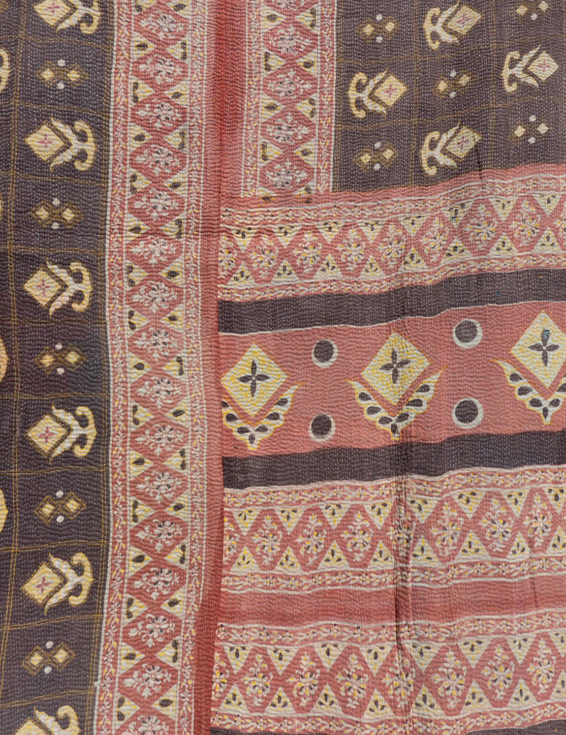 Indisk kantha sengetæppe - 858
