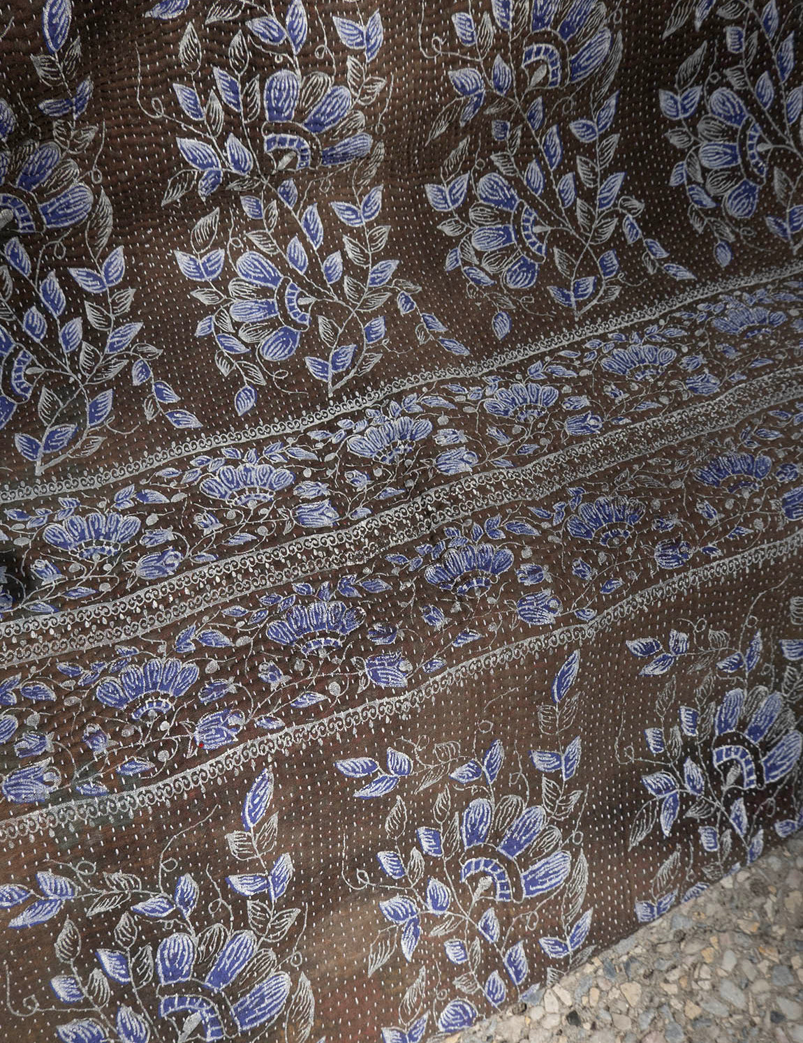 Indisk kantha sengetæppe - 860