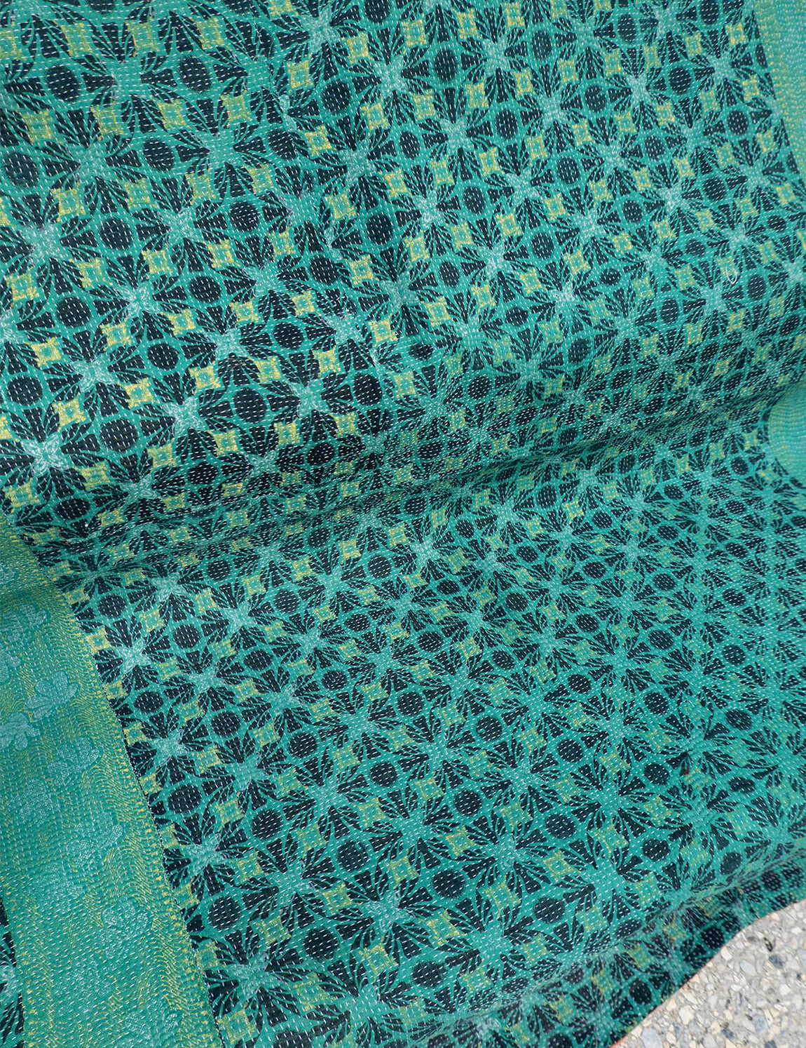 Indisk kantha sengetæppe - 863