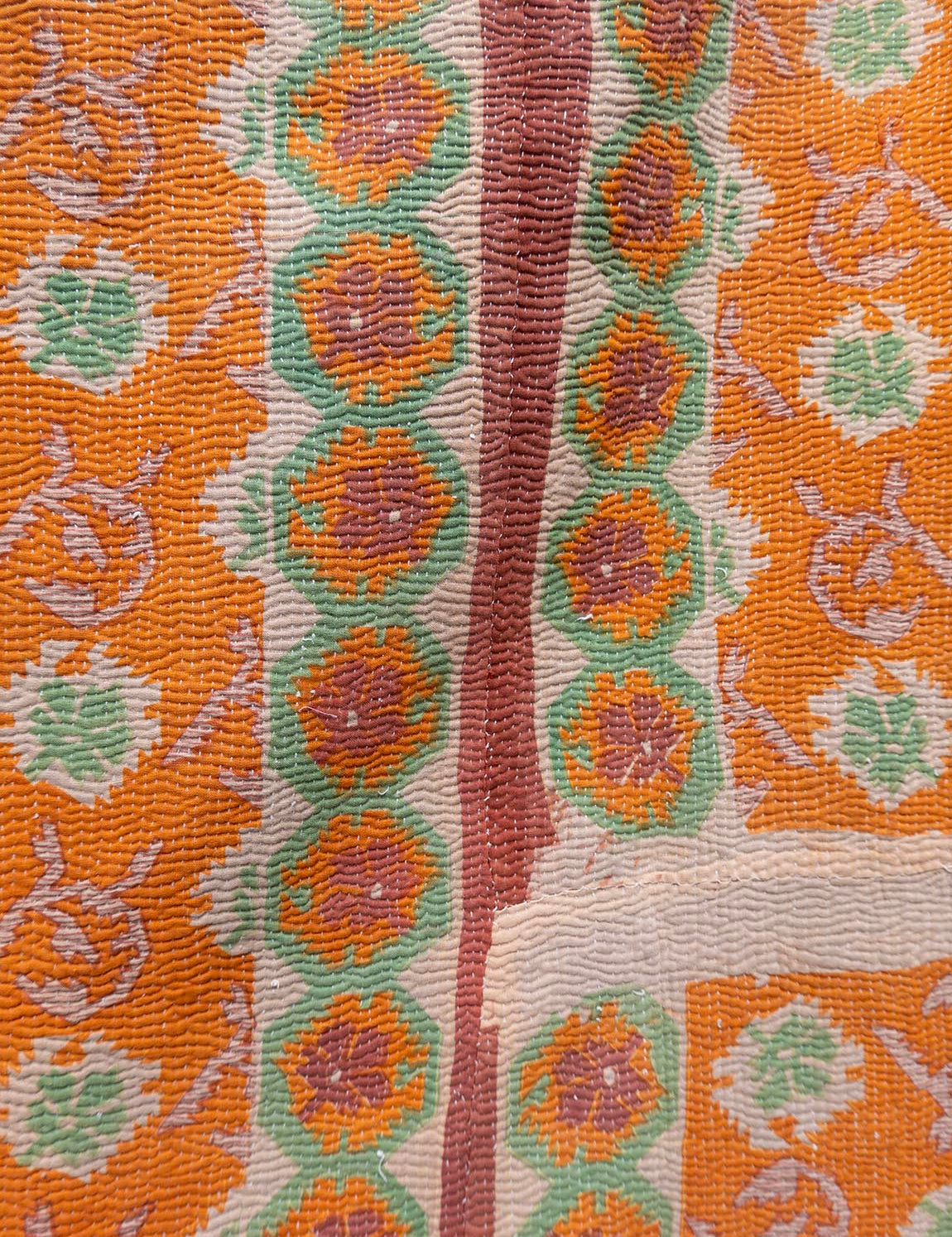 Indian kantha bedspread - 868
