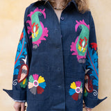 Denim Suzani Jacket - 8