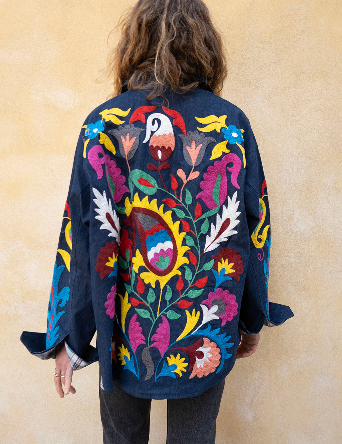 Denim Suzani Jacket - 8