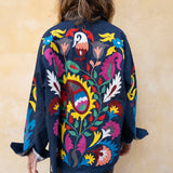 Denim Suzani Jacket - 8
