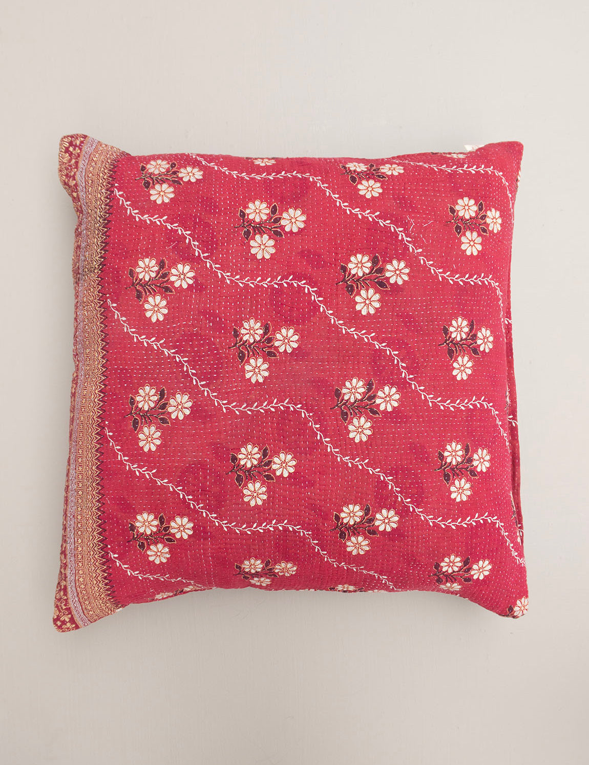 Indisk kantha pude M  - 912