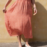 Summer Skirt - 97 Red with Flower