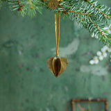 Indian Christmas - Brass Heart Hanger