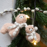 Nepali Felt Alpaca Mom and Baby