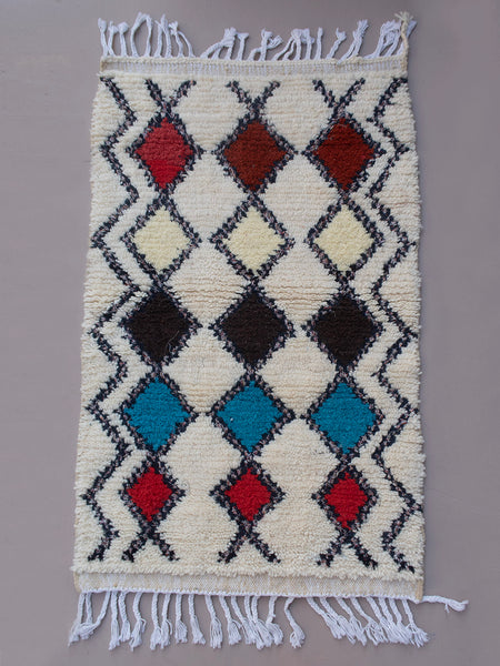 Moroccan blanket - Baby Kilim Boucherouite 22