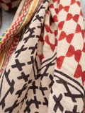 Bagru Scarf - Red 02