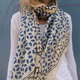 Bagru Scarf - Blue