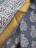 Bagru Scarf - Dusty Blue
