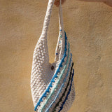 Bali Bag Shopper - White / Stripes
