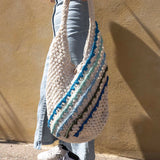 Bali Bag Shopper - White / Stripes