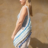 Bali Bag Shopper - White / Stripes