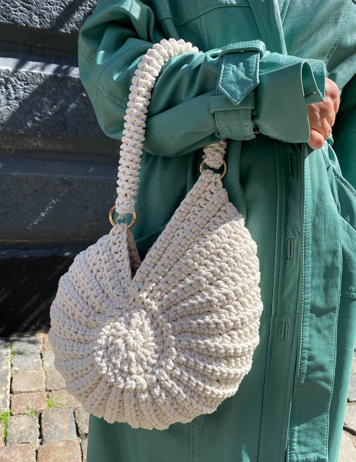Bali Bag - White Spiral