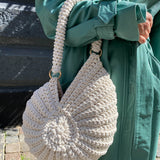 Bali Bag - White Spiral
