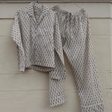 Pajamas Blockprint - Tangerine