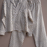 Pajamas Blockprint - Tangerine