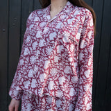 Pyjamas Blockprint - Berry Flower
