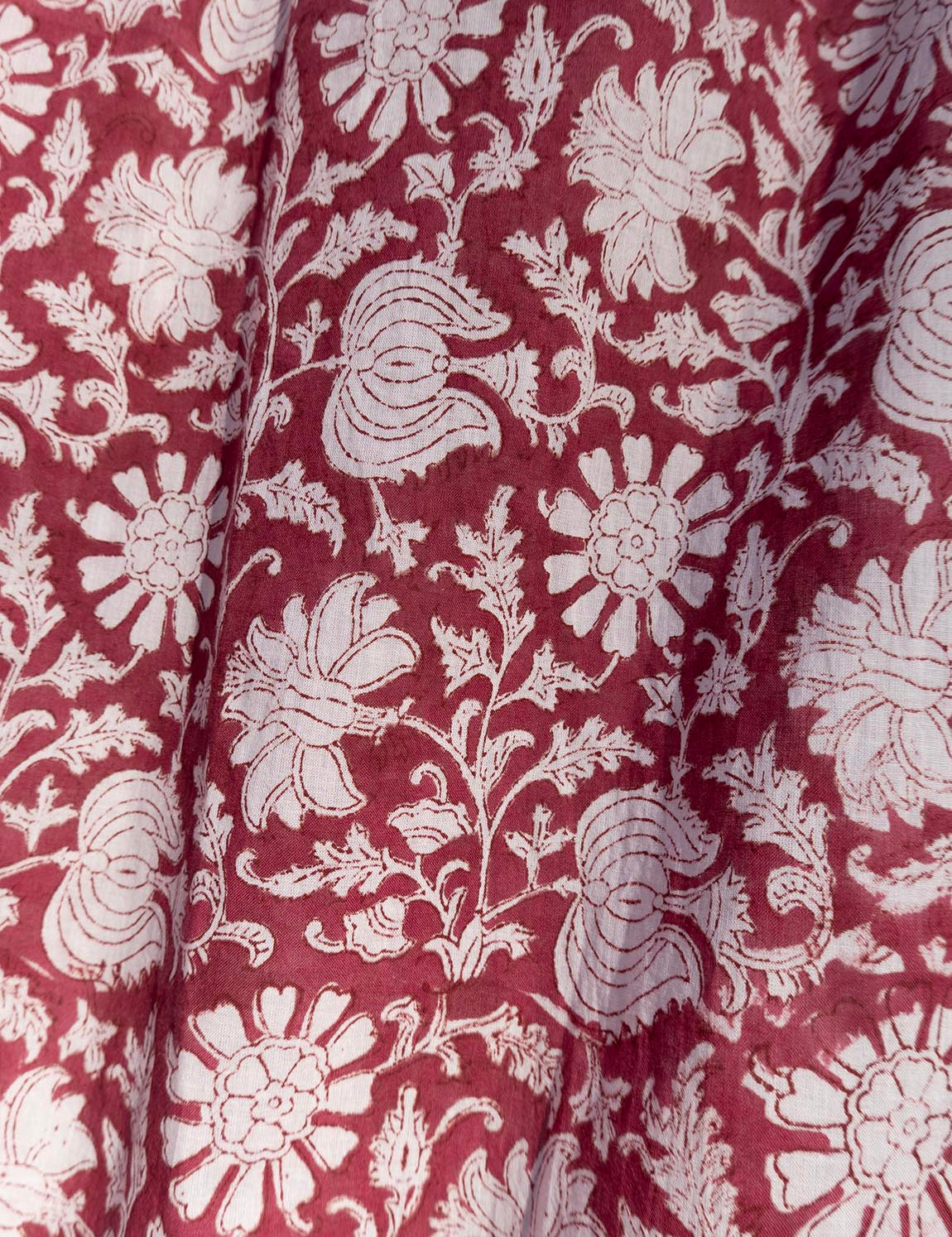 Pajamas Blockprint - Berry Flower