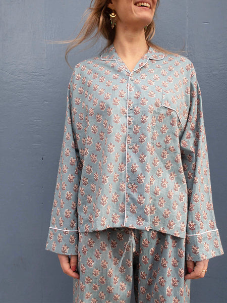 Pyjamas Blockprint Blue