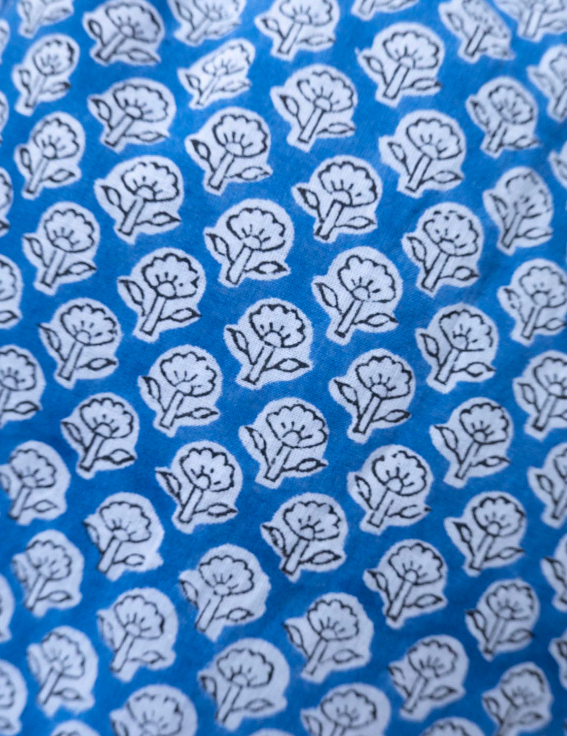 Pyjamas Blockprint - Blue Opal