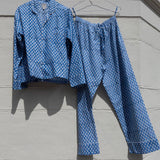 Pajamas Blockprint - Tangerine