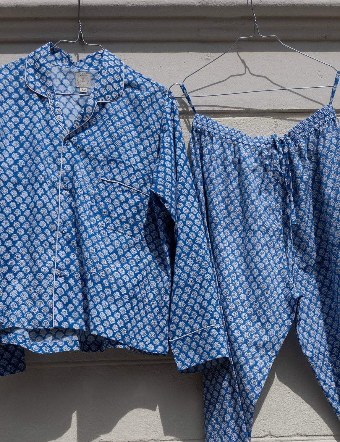 Pyjamas Blockprint - Blue Opal