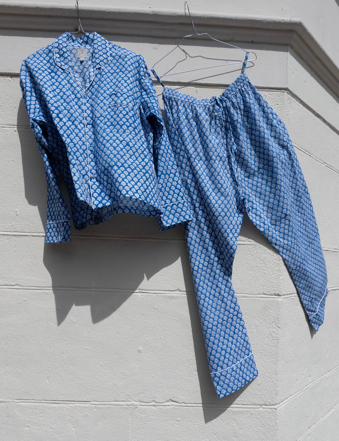 Pyjamas Blockprint - Blue Opal