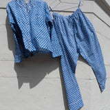 Pajamas Blockprint - Tangerine