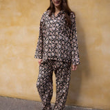 Pyjamas Blockprint - Black