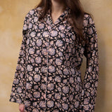 Pyjamas Blockprint - Black