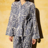 Pyjamas Blockprint - Blue Paisley