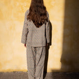 Pyjamas Blockprint - Blue Small Flower