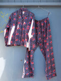 Pyjamas Blockprint - Blue Lapis
