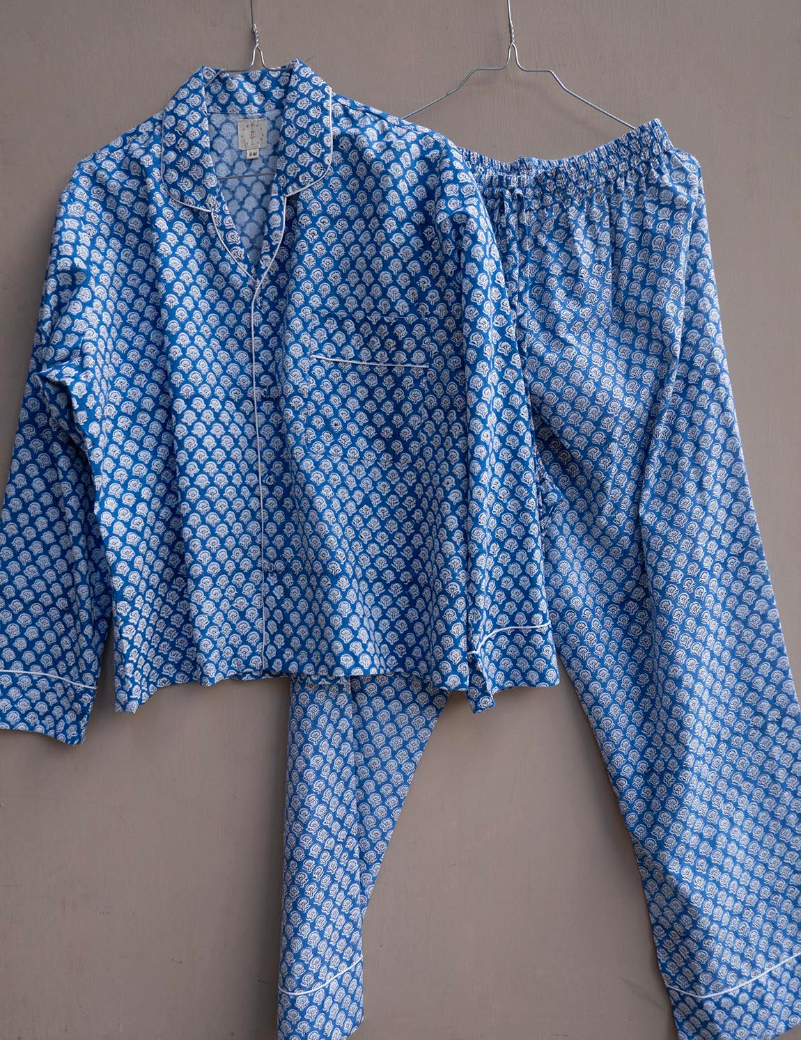 Pyjamas Blockprint - Blue Opal
