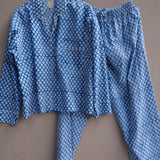 Pajamas Blockprint - Tangerine