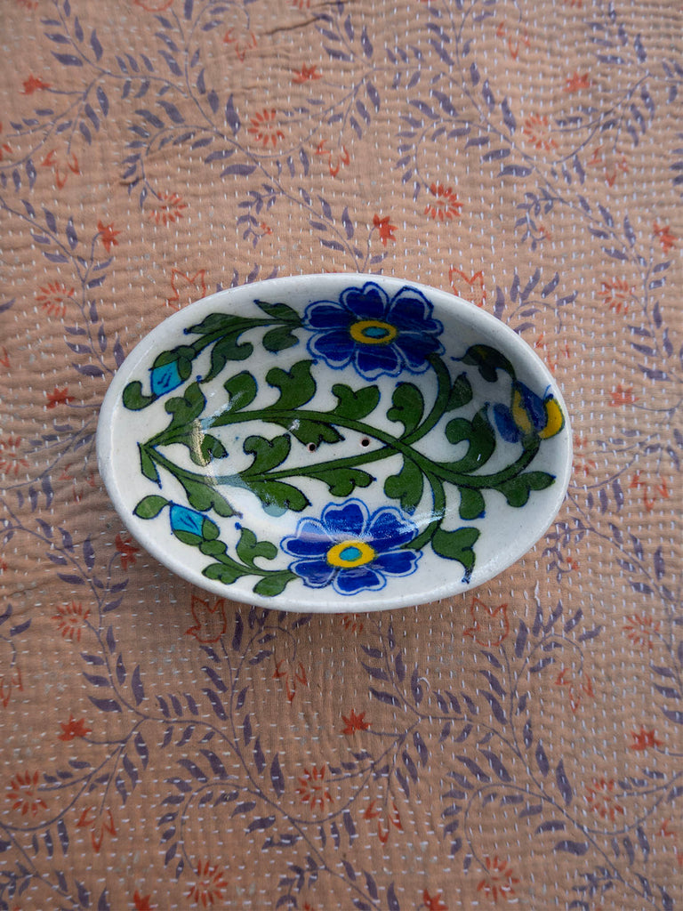 Blue Pottery Soap Dish - 01