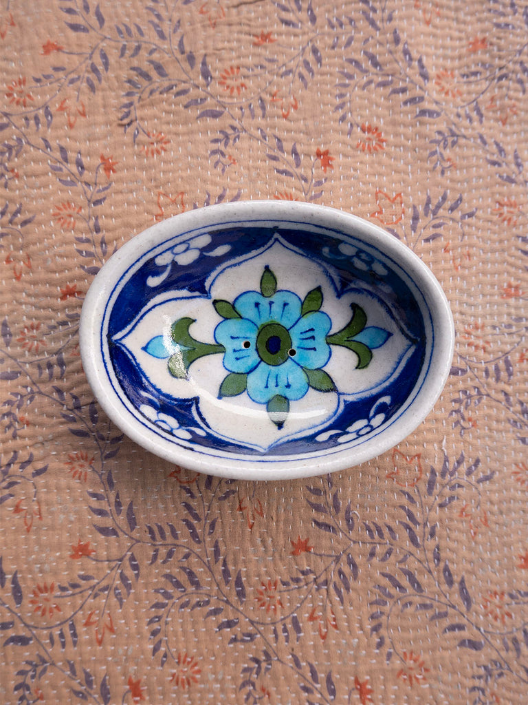 Blue Pottery Soap Dish - 06