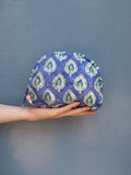 Moon Pouch Blockprint S - Yellow