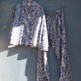Pyjamas Blockprint - Blue Sky