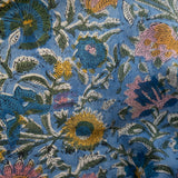 Pyjamas Blockprint - Blue Wild Garden