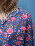 Pyjamas Blockprint - Blue Lapis